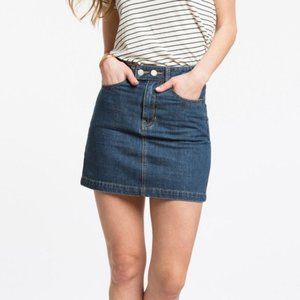 Marine Layer - 'Mendes' Mini Skirt (INDIGO)